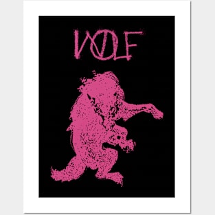 Pink Wolf Posters and Art
